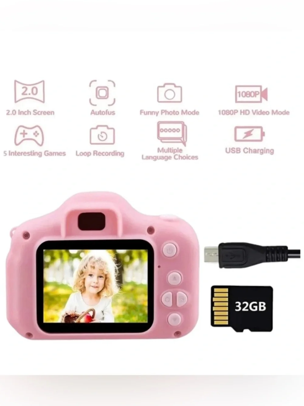 Children's Digital Camera - Light Blue